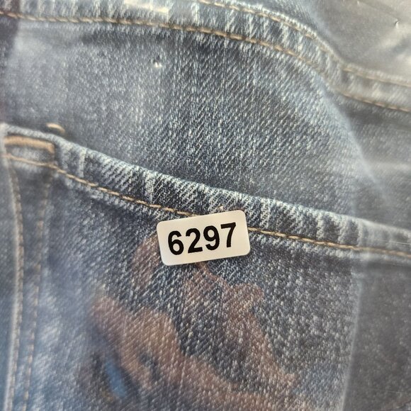 Mens Express Jeans Denim Blue Rocco Slim Fit Straight Leg 100% Cotton Size 32x32 - Picture 14 of 14